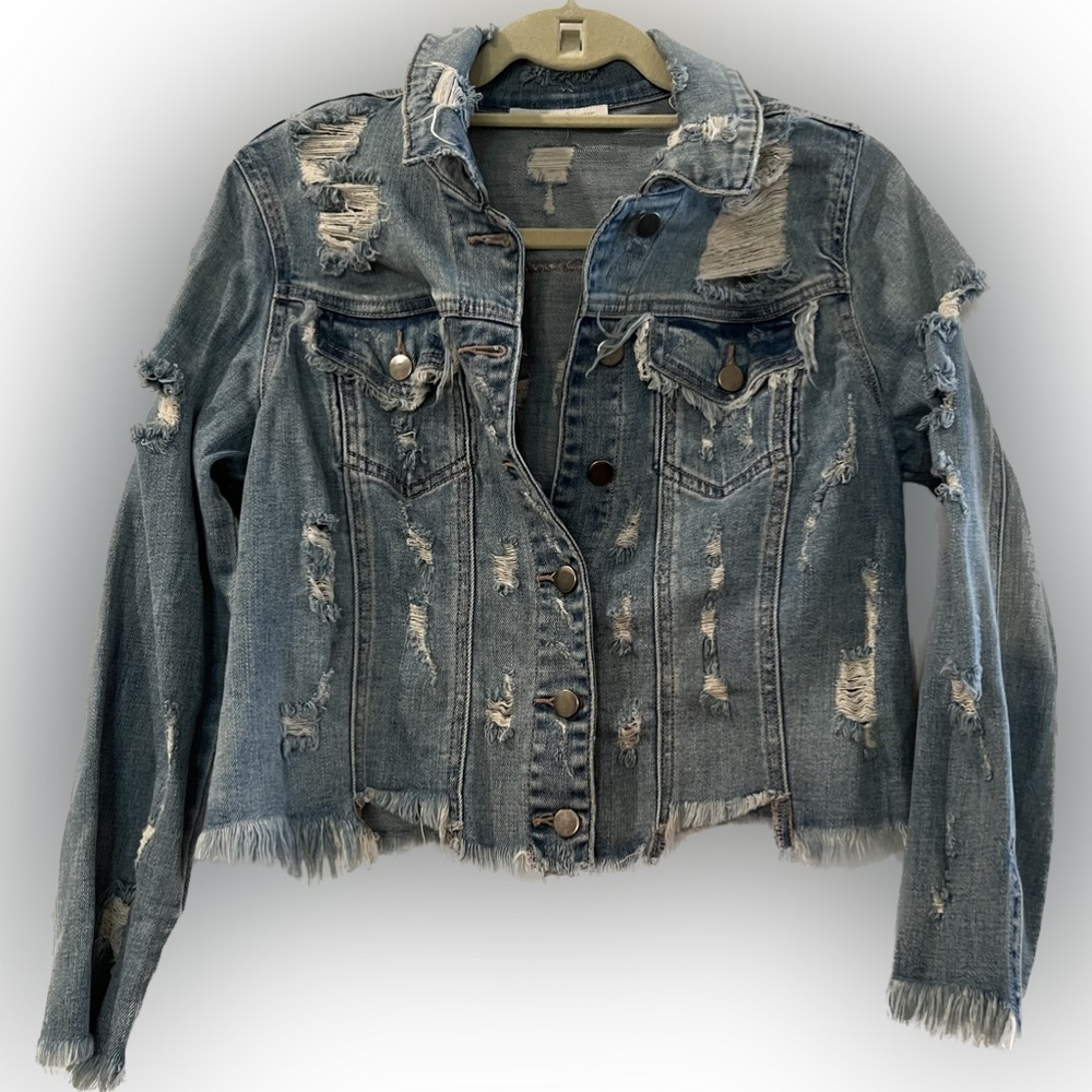 Ripped Jean Jacket